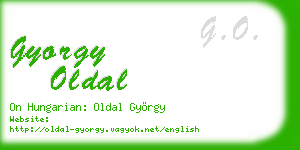 gyorgy oldal business card